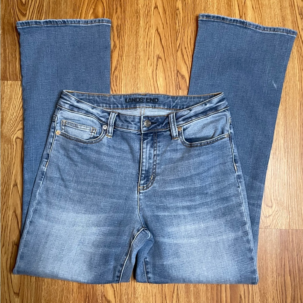Lands End Bootcut Blue Jeans Size 8